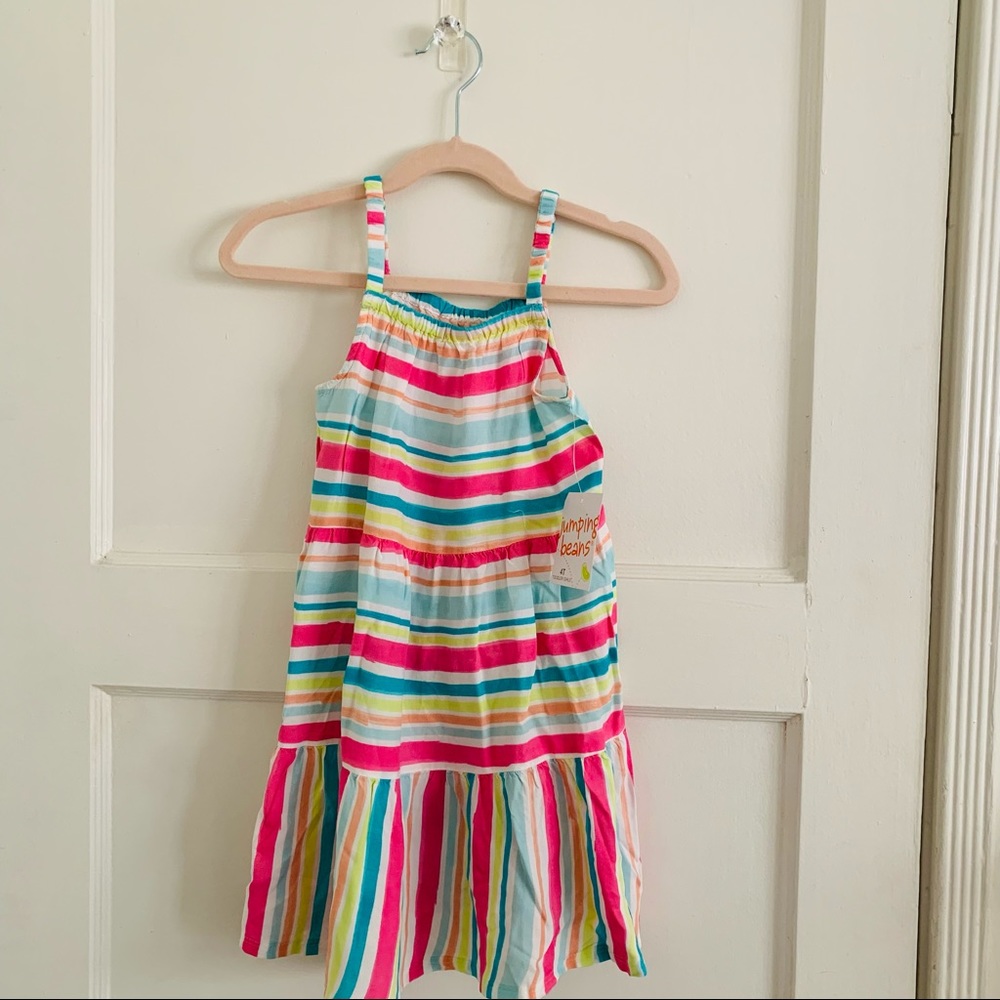 NWT Jumping Beans Striped toddler dress - 4T